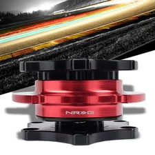 NRG SRK-R200BK-RD SFI 42.1 Steering Wheel Quick Release Adapter Black/Red Ring
