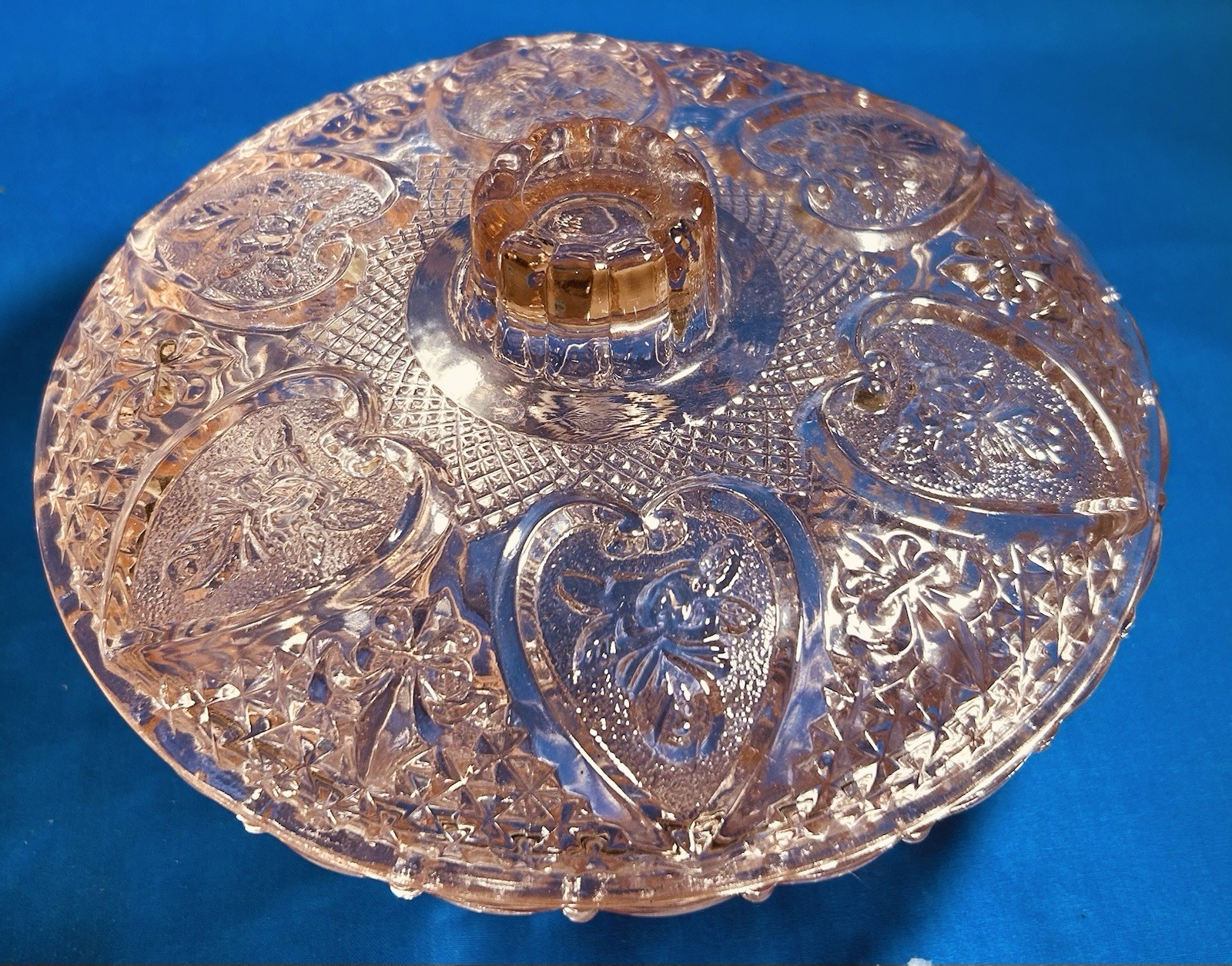KIG Malaysia Vintage Pink Depression Glass 7
