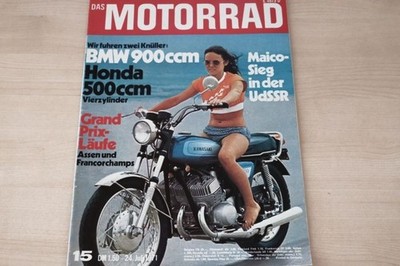 2) Motorrad 15/1971 - Großer Preis von Belgien in - Honda CB 500 mit 48PS im Fa