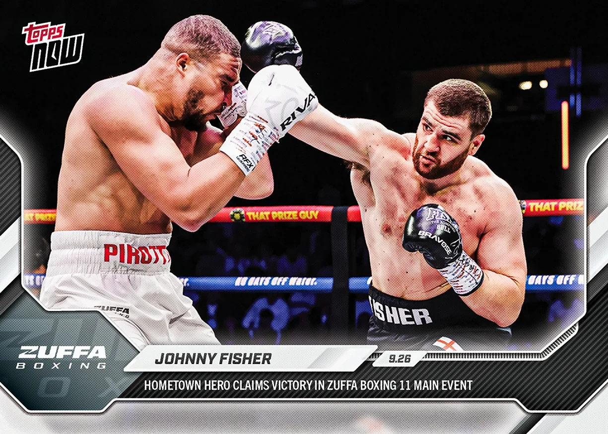 2026 Topps Now Zuffa Boxing #JFIS Johnny Fisher Michael Pirotton PRESALE