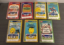 Vtg Playskool Talk N Play Bundle Lot Muppets Alvin Sesame Street Cassette Books
