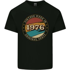 Camiseta de algodón ligero para hombre 49 cumpleaños vintage hecha en 1976