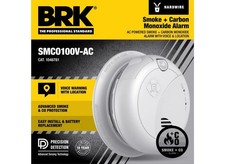 BRK First Alert Hard-Wired Smoke  CO Detector with Voice  Location Alert