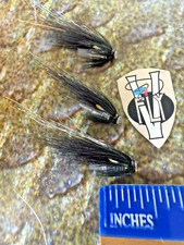 3 V Fly 8mm Crimp Icelandic Silver Stoat Salmon Tube Flies & Trebles