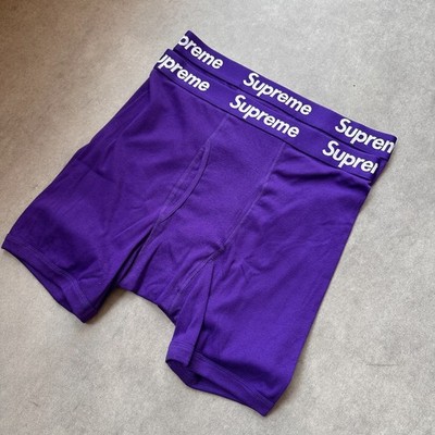 Supreme Boxer Shorts Purple Violet Men's Underwear Streetwear 2