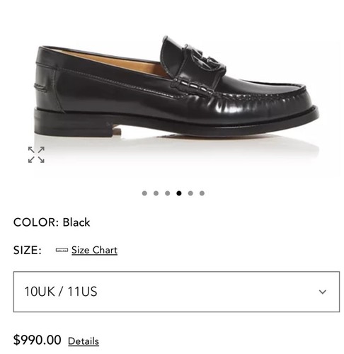 GUCCI Black “GG MILLENIAL RIBOT”MOCCASIN Loafers US 11/ UK 10’MSRP $990 - Picture 6 of 24