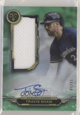 2019 Topps Triple Threads Single Jumbo Relics Emerald 16/50 Travis Shaw Auto 1u6