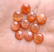 Natural Sunstone Round Cabochon 5mm to 15mm Loose Gemstone
