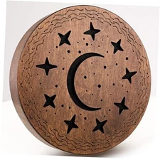 Wooden Rain Disk, Mountain River Sound Musical Instrument for Meditation, 