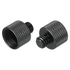 2 x Mic Stand Adapter 5/8 Female to 3/8 Male for Microphone Stand Black
