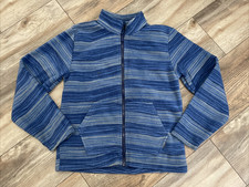 Eddie Bauer Kids Fleece Jacket Size M 10/12 Blue Full Zip