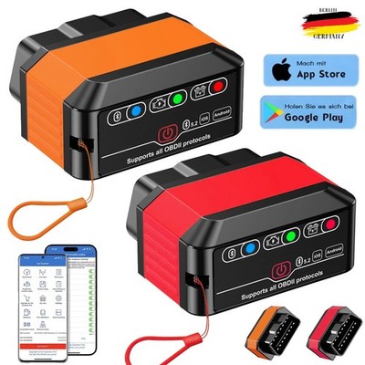 ELM327 OBD2 Bluetooth Scanner,OBD2 Diagnosegerät Scanner Adapter Android Windows