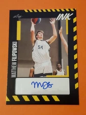 2022 Pro Set Leaf INK Basketball Autographs FILIPOWSKI, MOLINAR, LANDS, and BELL