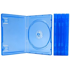 PS4 Game Case, PS5 Disc Empty Case Replacement for 5 Pack, Blue