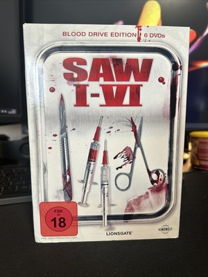 SAW I-VI Blood Drive Edition 6 DVDs Saw 1-6 Special Edition SET DVD Box    
