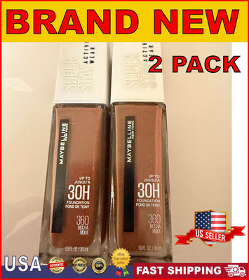 Maybelline Superstay Full Coverage  30H Foundation 30mL |  360 Mocha | 2 PACK