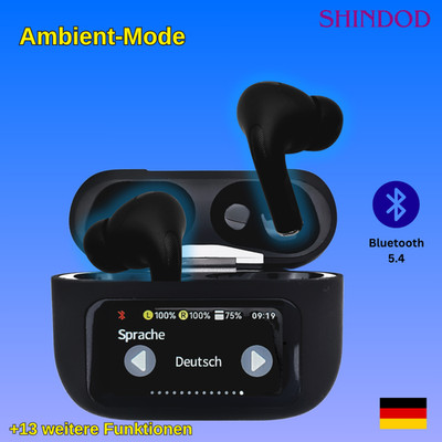 SHINDOD FL 46 Bluetooth In Ear Kopfhörer   ANC, Ambient Mode, 30h Laufzeit, sw
