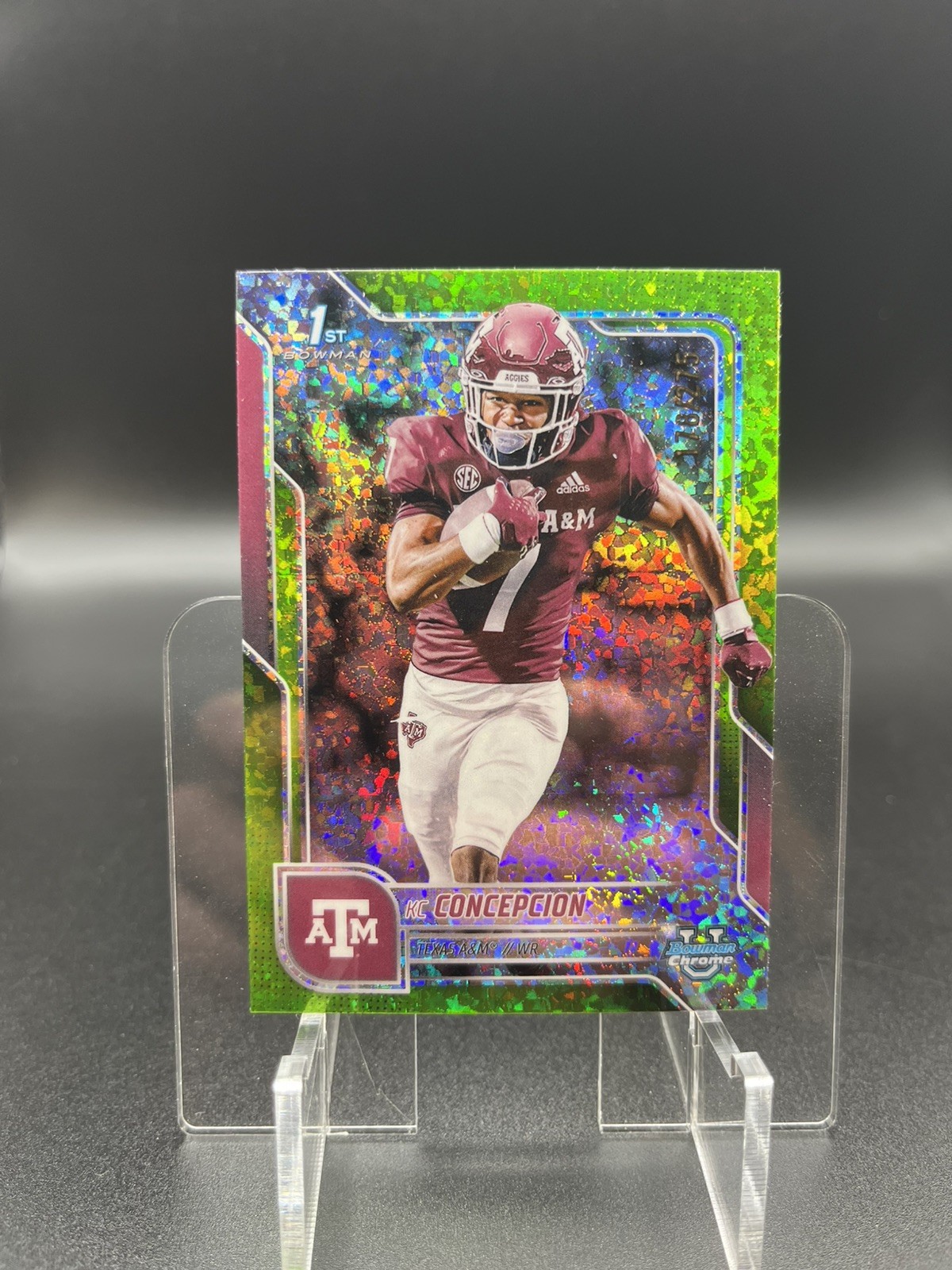 2025 Bowman U Chrome #91 KC Concepcion Lime Green Mini-Diamond /275