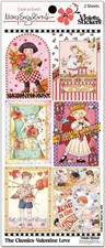 Mary Engelbreit Stickers 2 Sheets Whimsical Classics Valentine Love Cherubs
