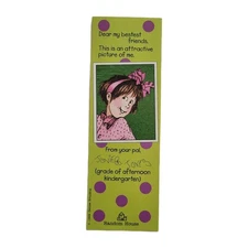 Vintage 90s Junie B. Jones Bookmark 1992 Denise Brunkus Reading List 676-76038-4