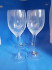 Jasper Conran Wedgwood Rosette Wine Glasses Set of 4 Made in Germany Clear