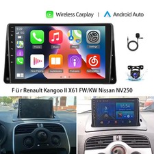 2+64GB Android 15 GPS Autoradio für Renault Kangoo II X61 FW/KW Nissan NV250 Kam