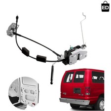Door latch assembly w/cable rod compatible for Ford E150 E250 E350 Rear Right...
