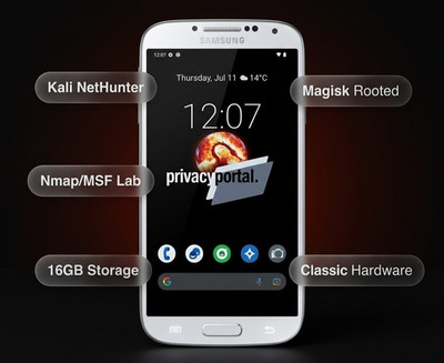 Samsung Galaxy S4 (16GB) | Kali NetHunter (Lite) | Magisk Rooted