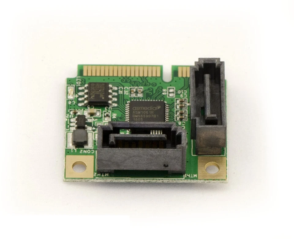 Scheda Mini PCI EXPRESS (MINIPCI) - 2 PORTE SATA 3.0 - CHIPSET ASM1061R - RAID - Immagine 2 di 2