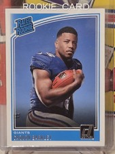 Saquon Barkley RC 2018 Donruss RATED ROOKIE Card #306 . rookie card picture