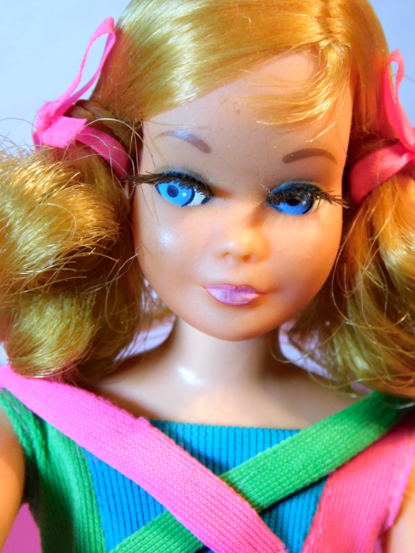 Vintage Living Skipper Doll 1971 Twist & Turn Rooted Eyelashes Barbie’s Sister 