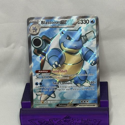 Pokemon TCG: Blastoise EX 184/165 Sv: Scarlet & Violet 151 Full Art Holo - Picture 4 of 6