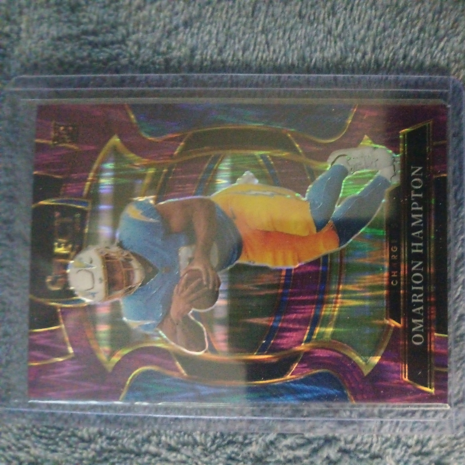 2025 Panini Select - Concourse Omarion Hampton #2 Purple Shock Prizm /699 (RC)