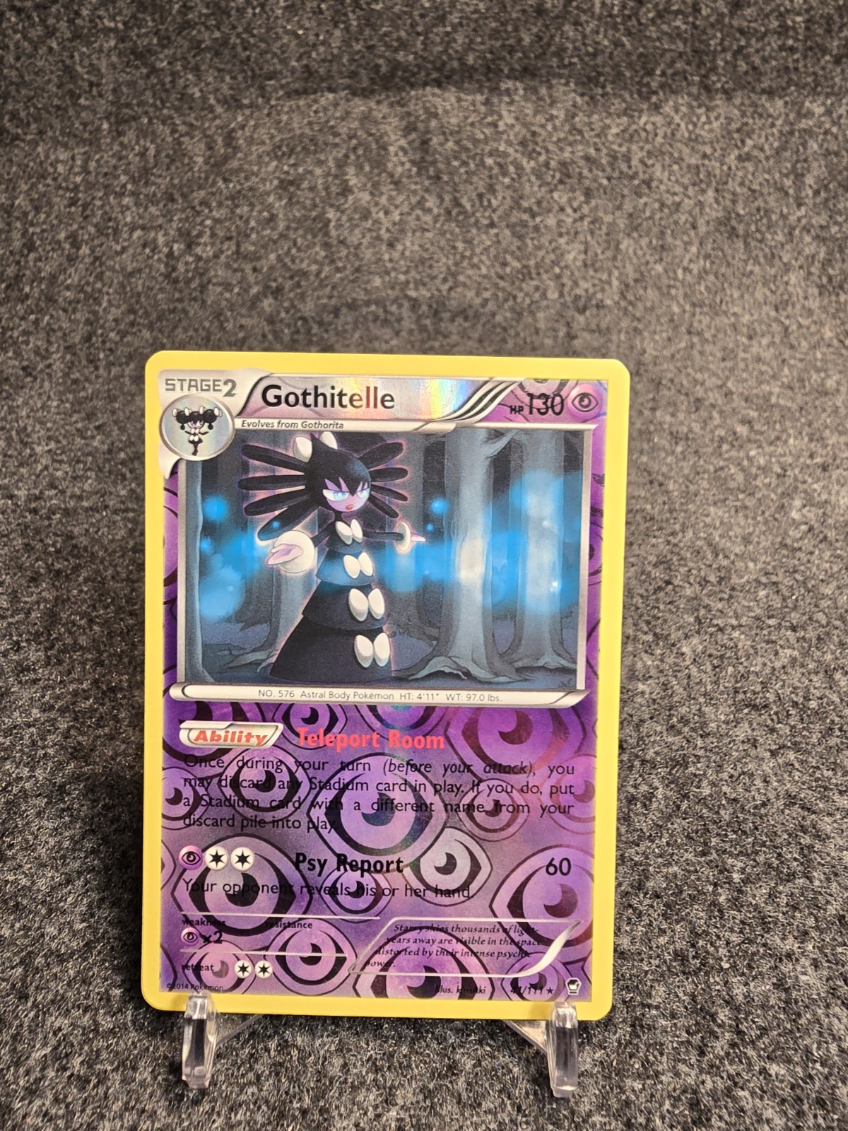 Pokemon TCG Gothitelle XY Furious Fists 41/111 Lightly Played Reverse Holofoil