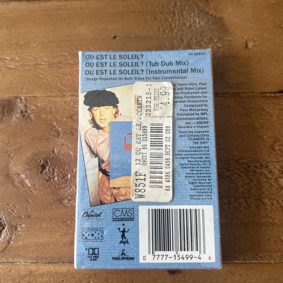 PAUL McCARTNEY - Ou Est Le Soleil? - Cassette Tape Single Mint - Image 2 of 4