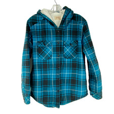 Boston Trading Sherpa Lined Jacket Youth S Plaid Coat Winter Shirt Boys Girls