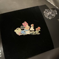 Disney Shopping Minnie Garden Red Roses Basket Flowers LE 250 Pin Rare 2008