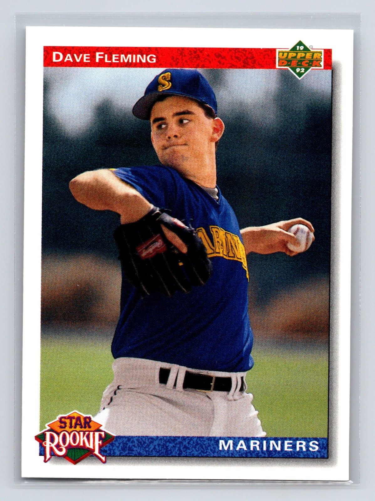 1992 Upper Deck - Star Rookie Dave Fleming #4 Gold Hologram