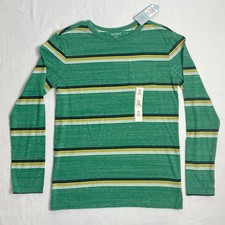 Cat  Jack Boys Multicolored Green Long Sleeve T-Shirt Sz XL 16 