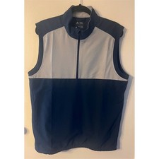 Adidas Men's 1/4 Zip Lightweight Golf Vest Blue Size M