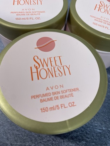 Avon Sweet Honesty Perfumed Skin Softener (3) Rich Cream 5 fl oz Sealed - Picture 2 of 3