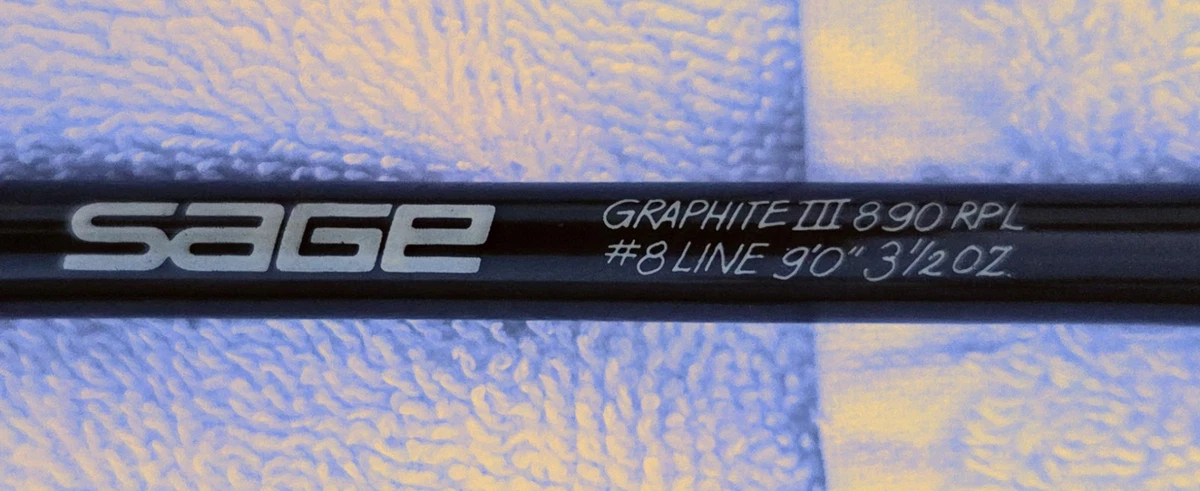 SAGE Fly Fishing Rod 9 ft Item Fishing Rods 8 wt Line Weight