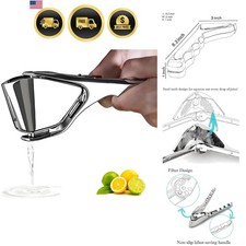 Heavy Duty Lemon Squeezer Stainless Steel - Max Extraction Manual Juicer - Ea...