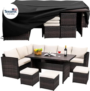 Patio Furniture Set, 7 Pieces Outdoor Patio Furniture with Dining Table&Chair, A
