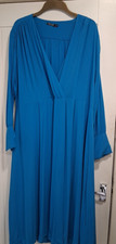 Nasty Gal Collection Blue Viscose Midi Dress Size 18