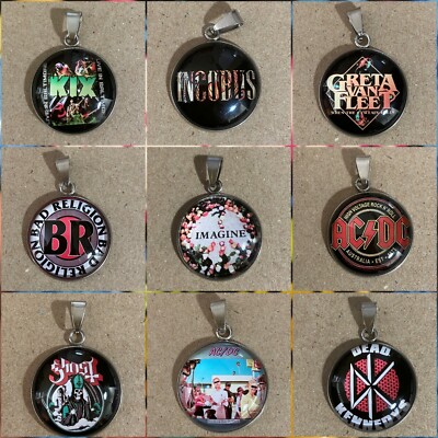 Rock Band Necklace Fashionable Unisex Jewelry   Great for Gifts!