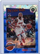 2019-20 Hoops Premium Stock Dwyane Wade Miami Heat Tribute Blue Cracked Ice #287