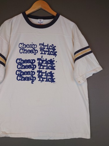 VINTAGE 90s Cheap Trick Band Tee Short Sleeve Shirt White Size XL Made in USA - Picture 3 of 16