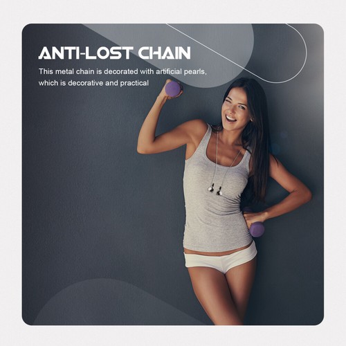 2 PCS Anti-chain Loss Artifact Women's Eyeglass Chains Earphones Lost - 第 11/12 張圖片