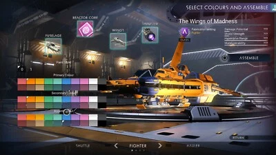 HELLO GAMES No Mans Sky Fighter Starship Parts Bundle